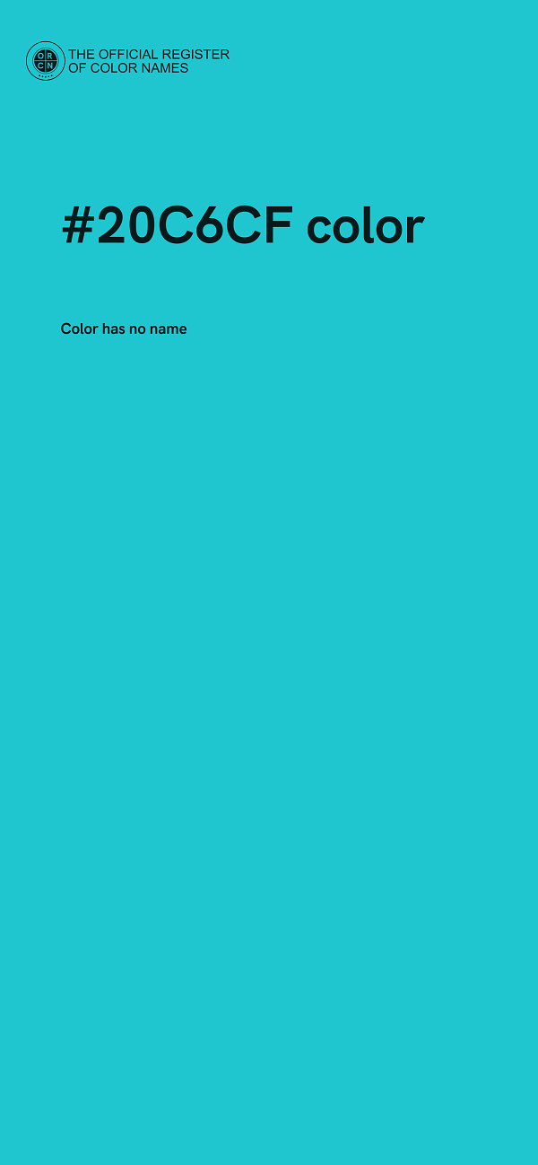#20C6CF color image