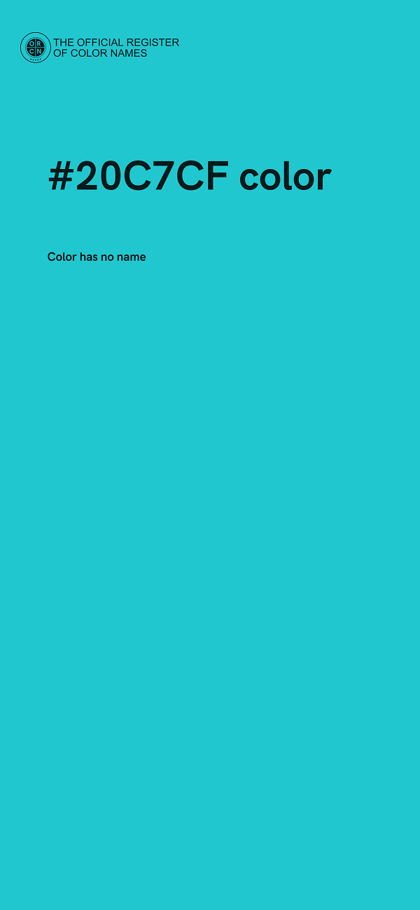 #20C7CF color image