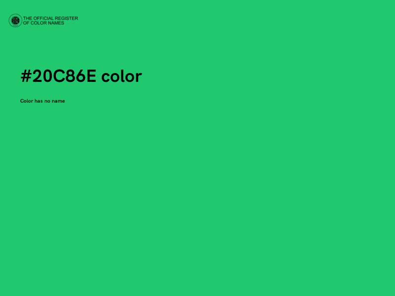 #20C86E color image