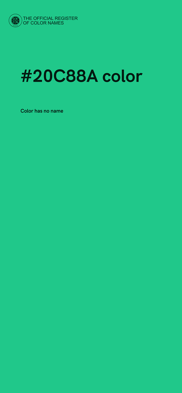 #20C88A color image