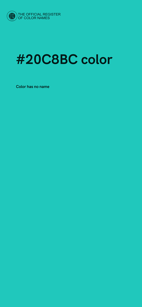 #20C8BC color image