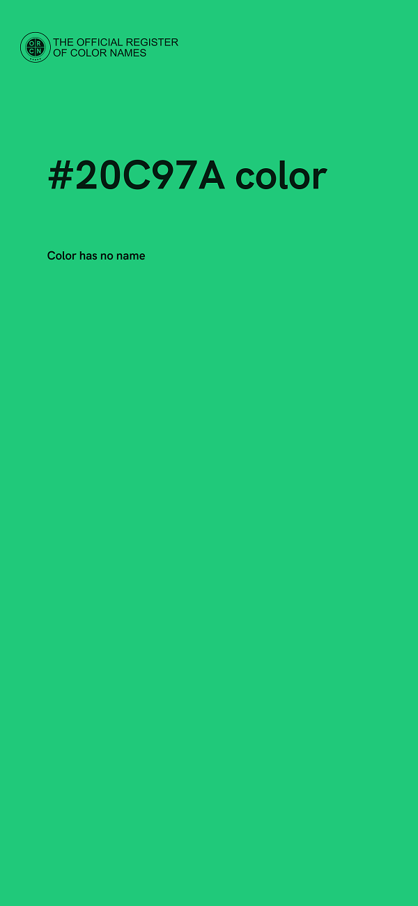 #20C97A color image