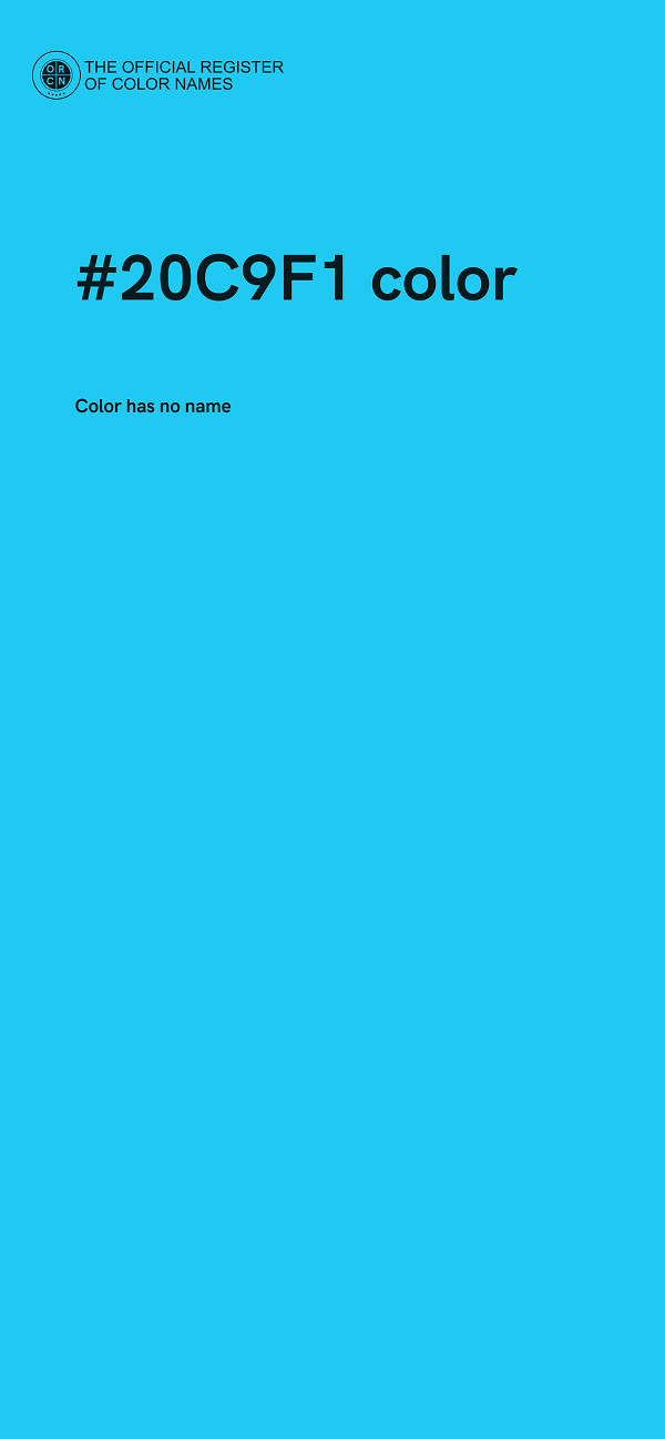 #20C9F1 color image