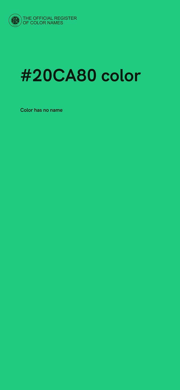 #20CA80 color image
