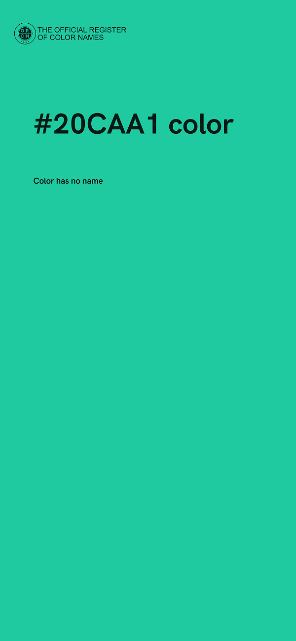#20CAA1 color image