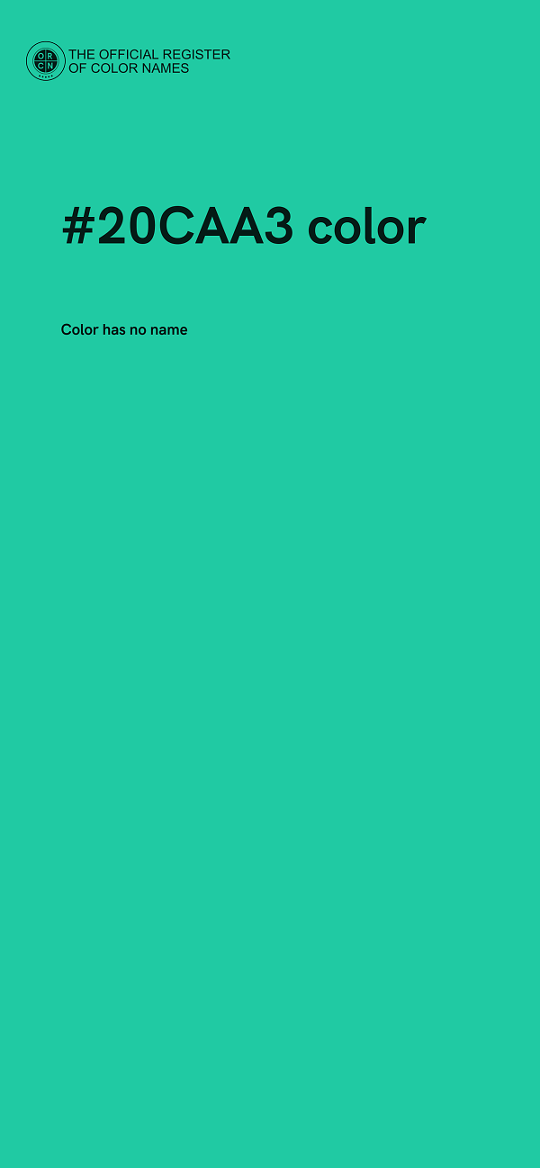 #20CAA3 color image