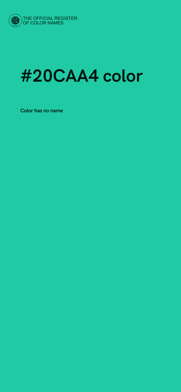 #20CAA4 color image
