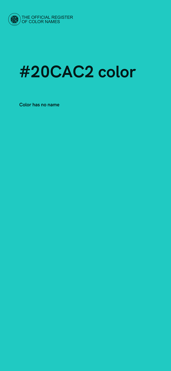 #20CAC2 color image