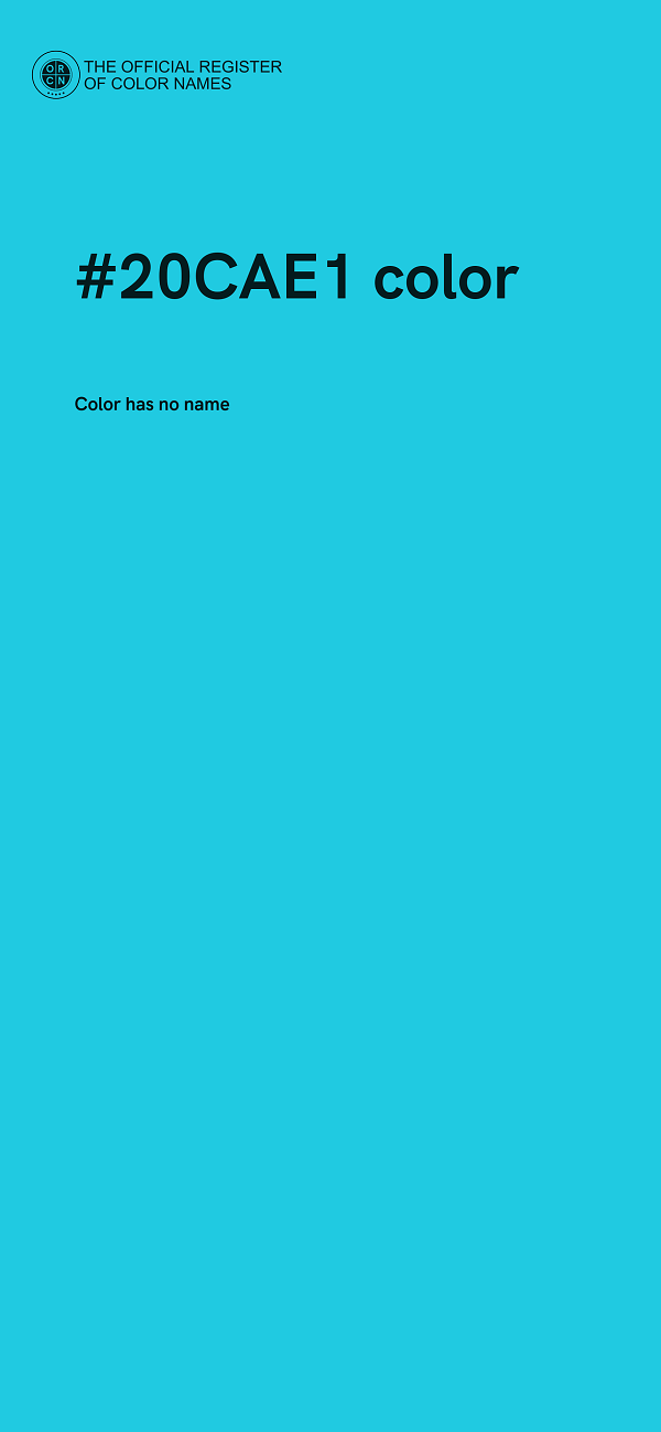 #20CAE1 color image