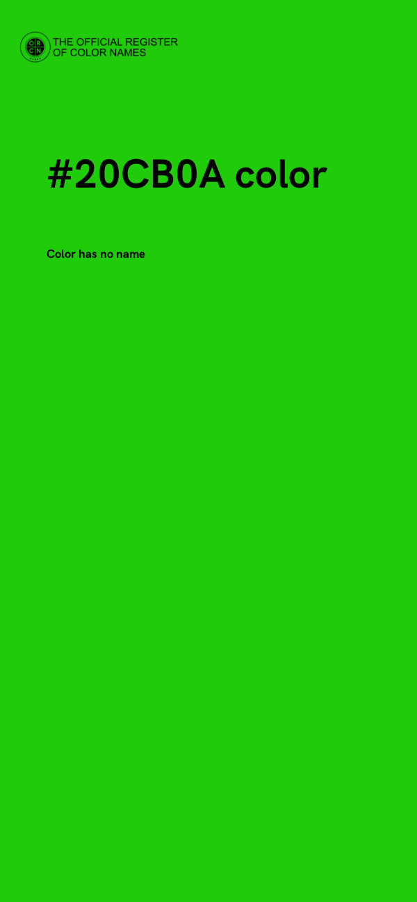 #20CB0A color image