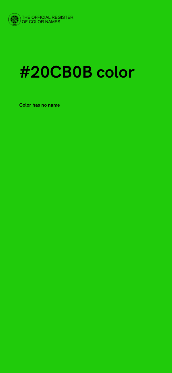 #20CB0B color image
