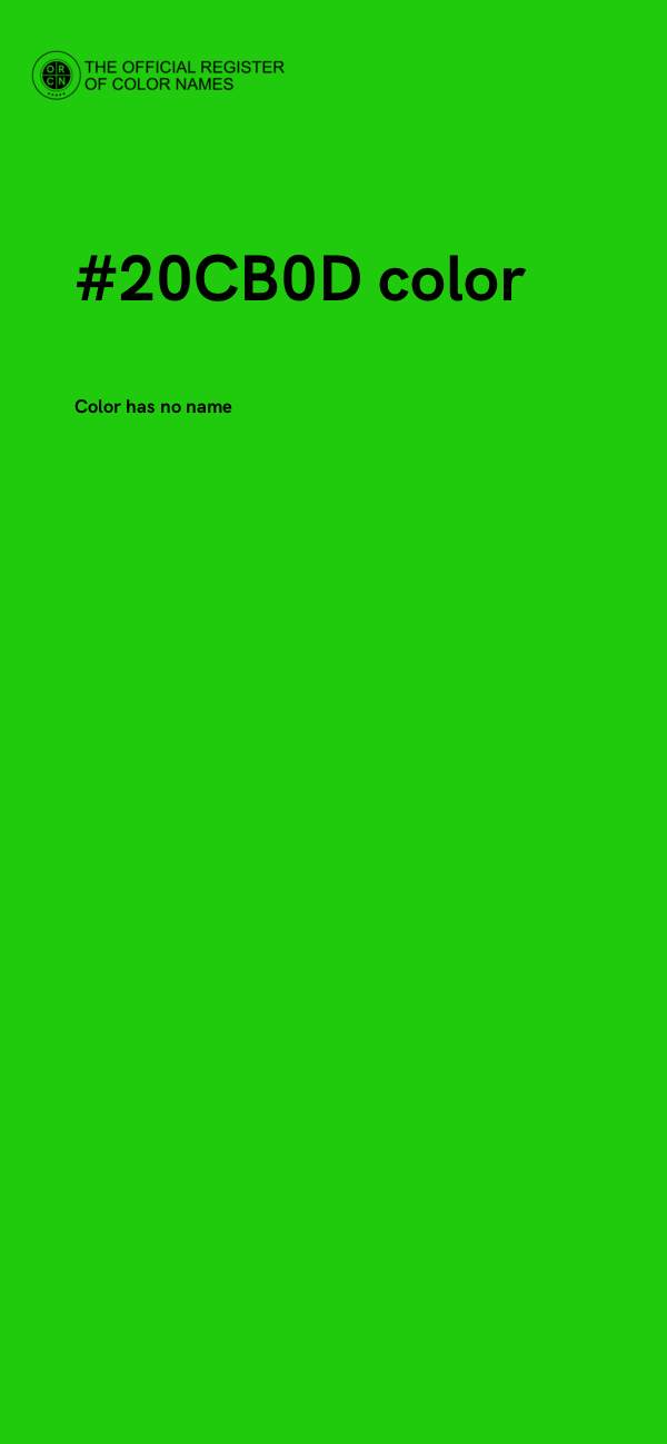 #20CB0D color image