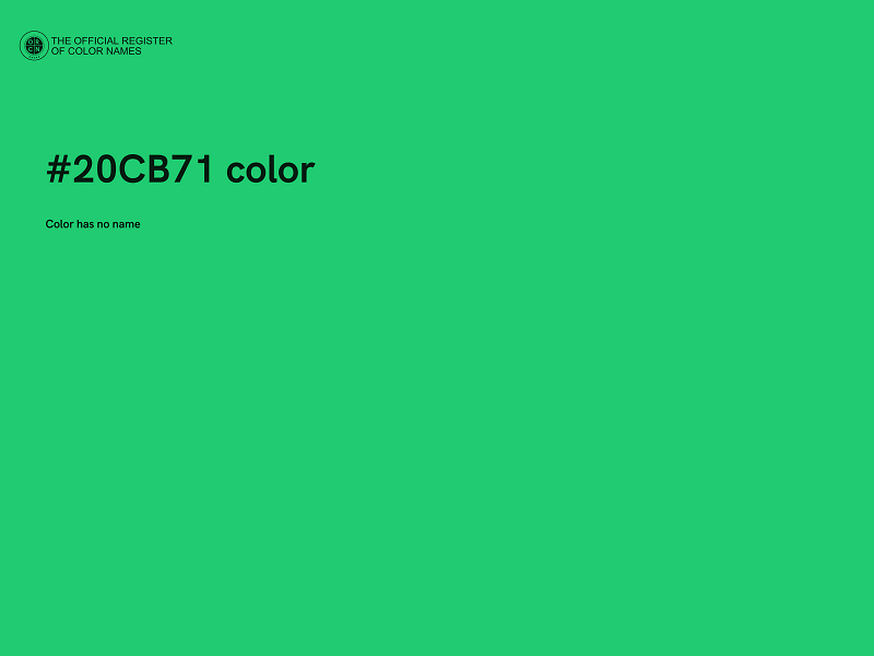 #20CB71 color image