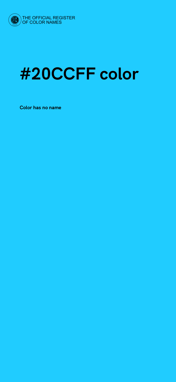 #20CCFF color image