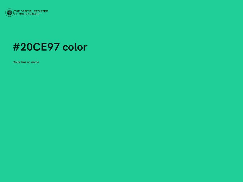 #20CE97 color image