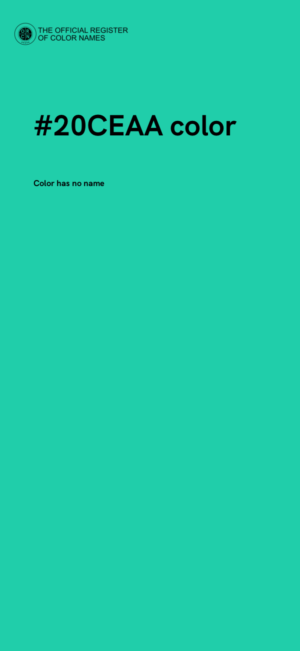 #20CEAA color image