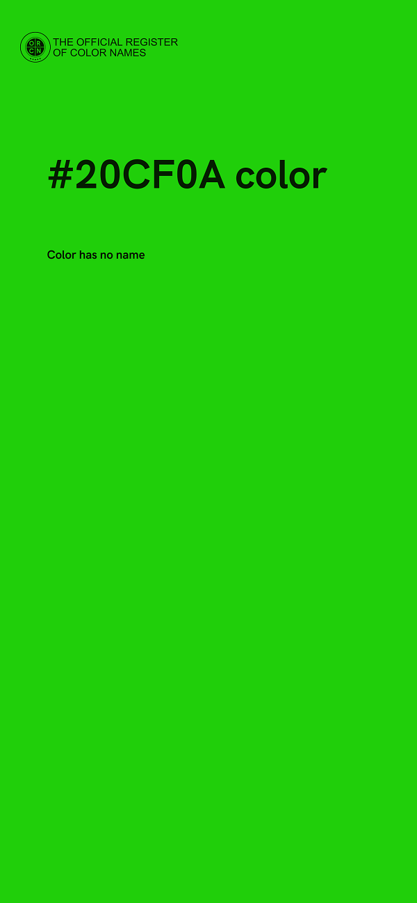 #20CF0A color image
