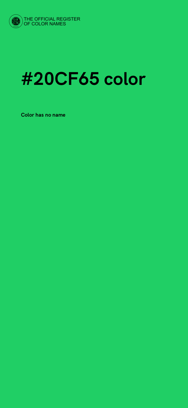 #20CF65 color image