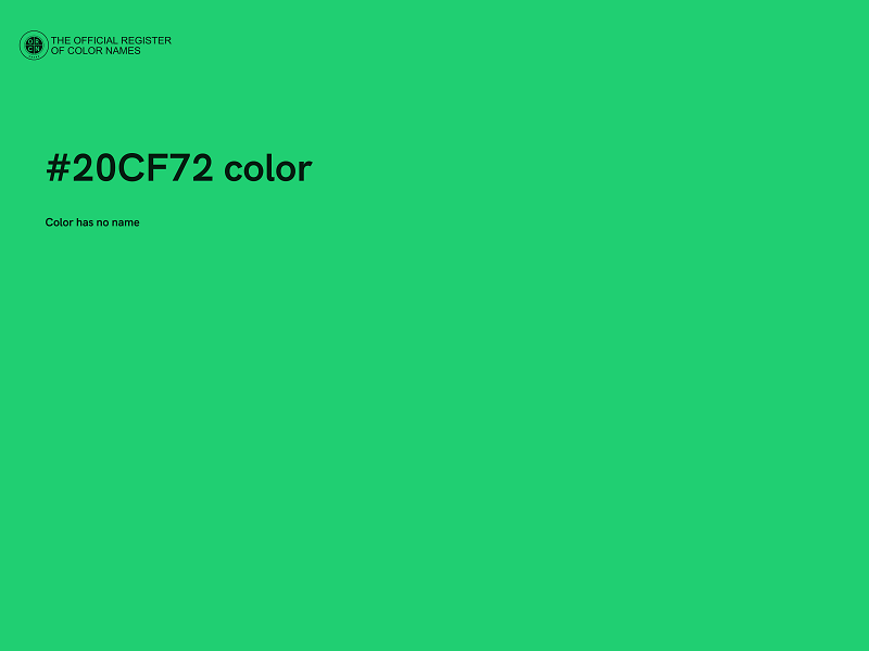 #20CF72 color image