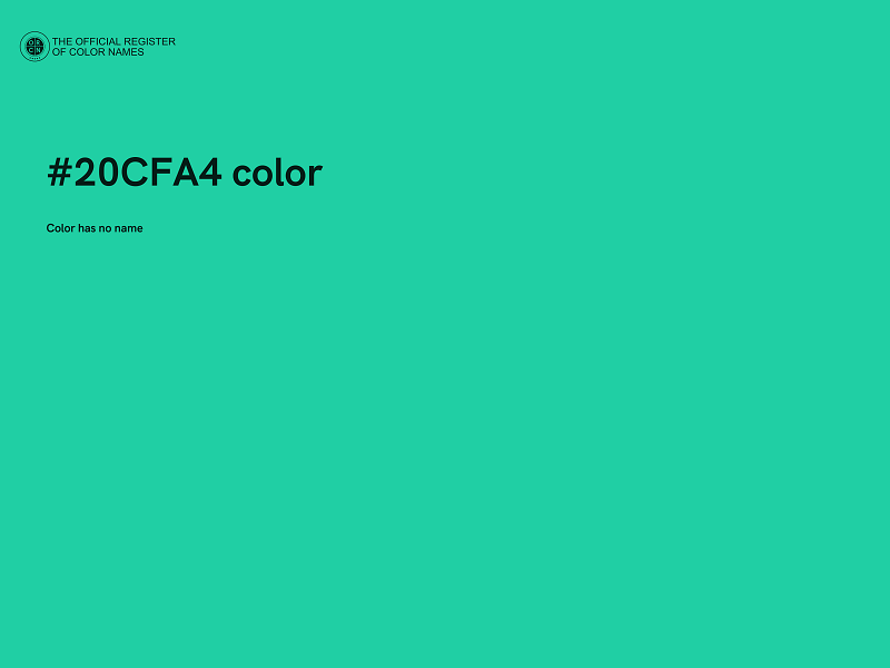 #20CFA4 color image