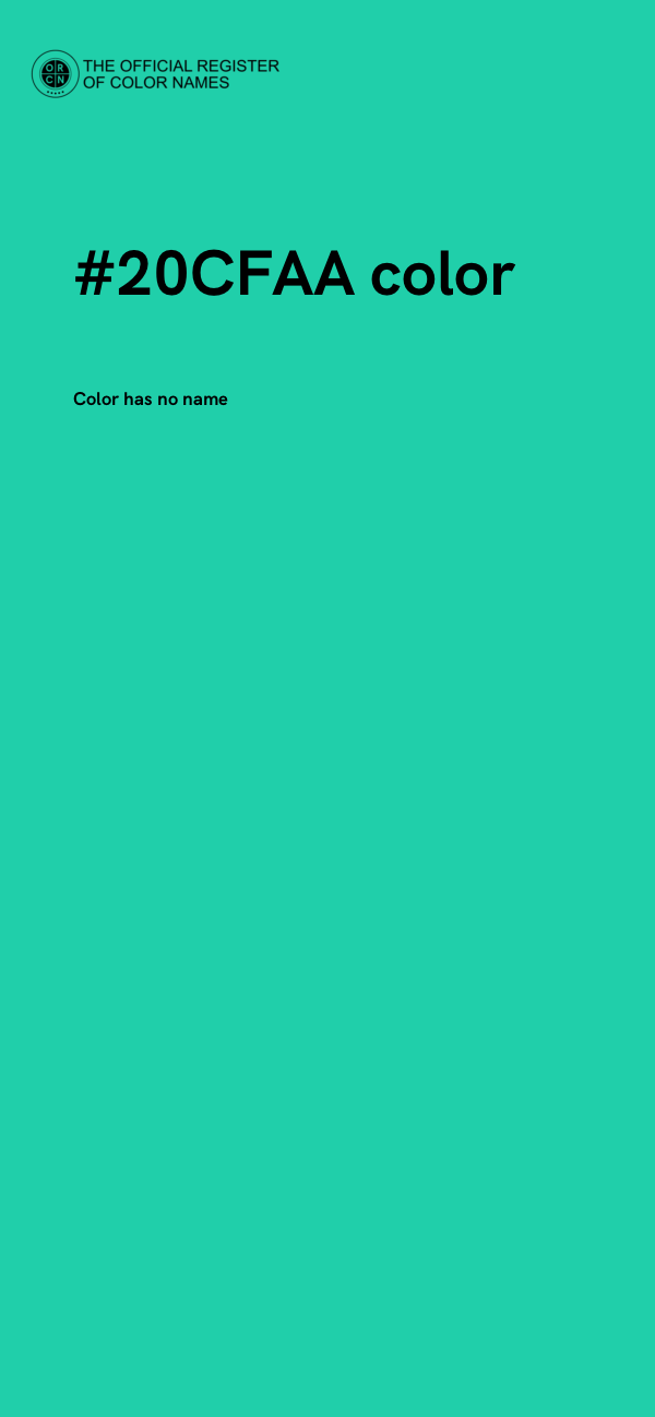 #20CFAA color image