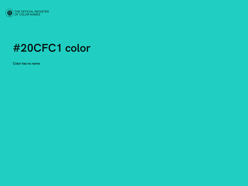 #20CFC1 color image