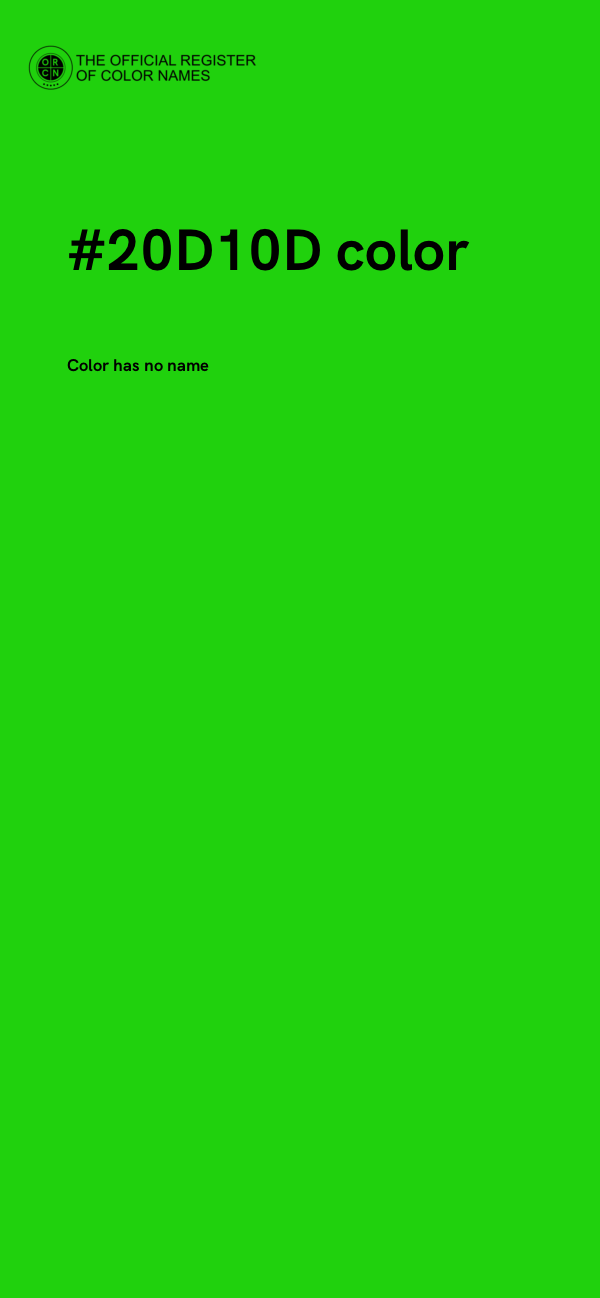#20D10D color image