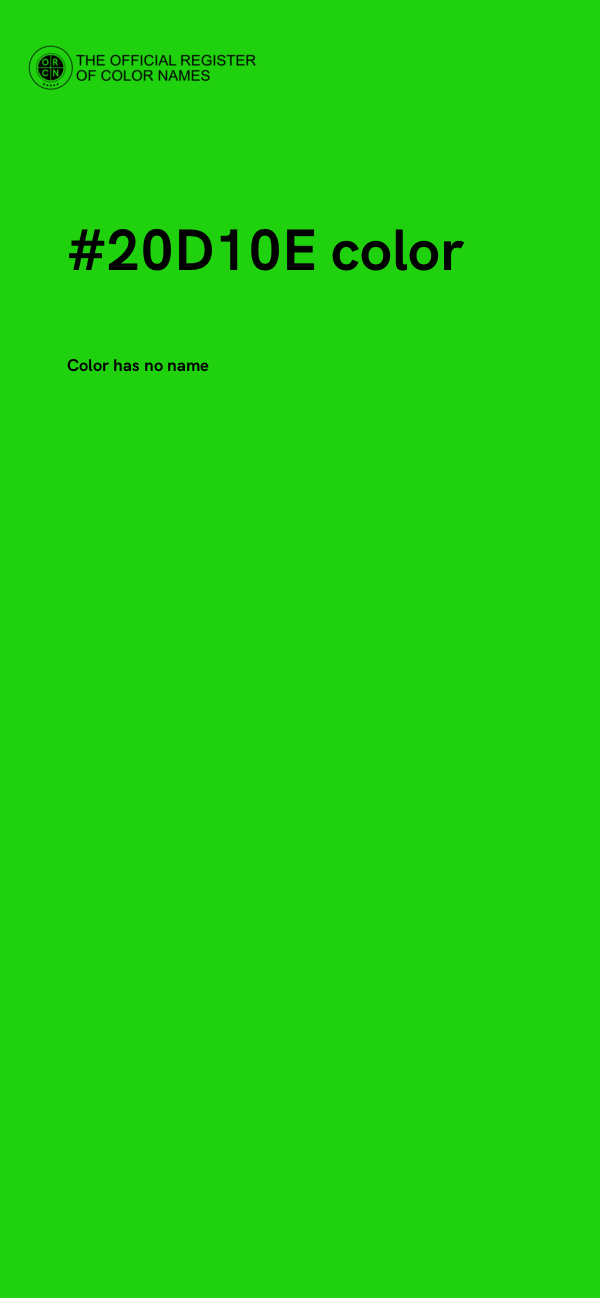 #20D10E color image