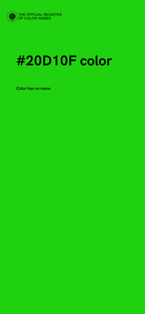 #20D10F color image