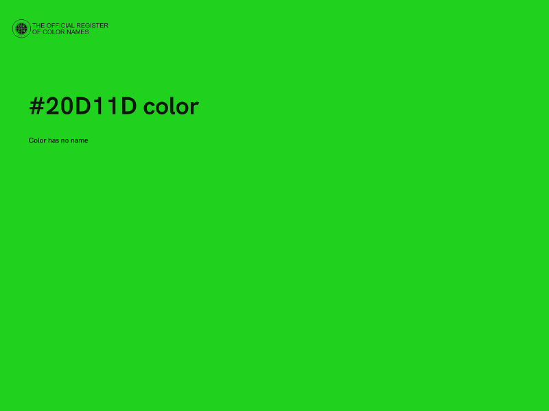 #20D11D color image