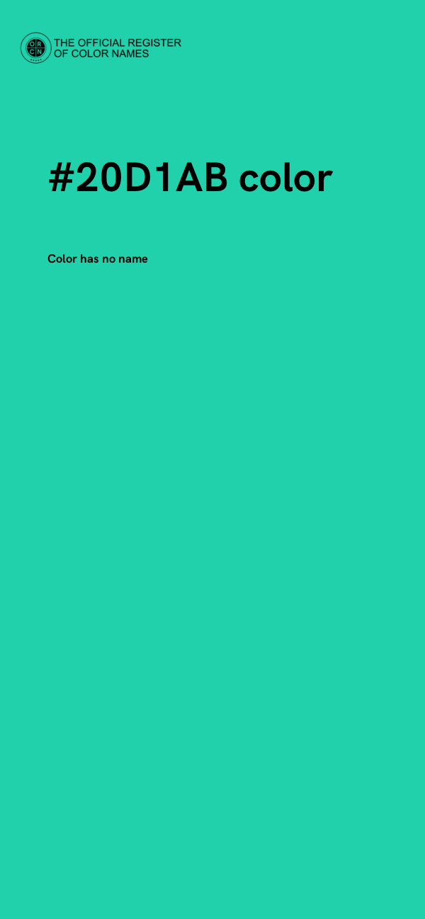 #20D1AB color image
