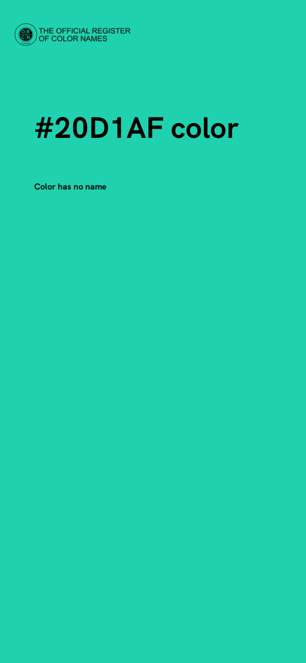 #20D1AF color image