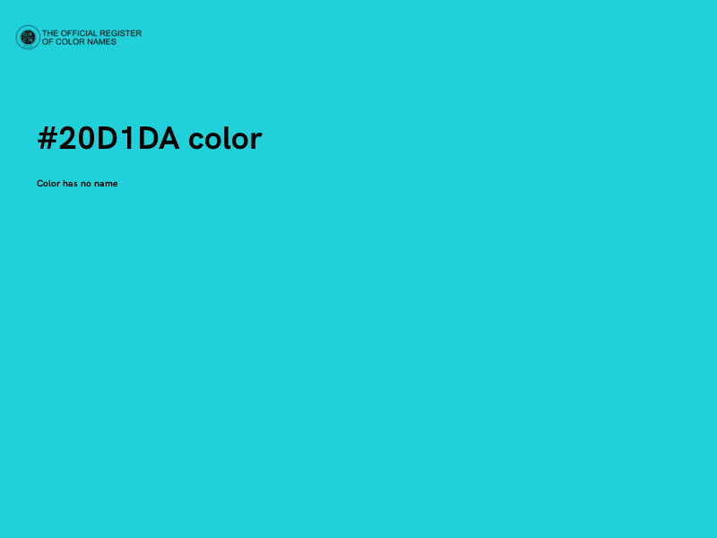 #20D1DA color image