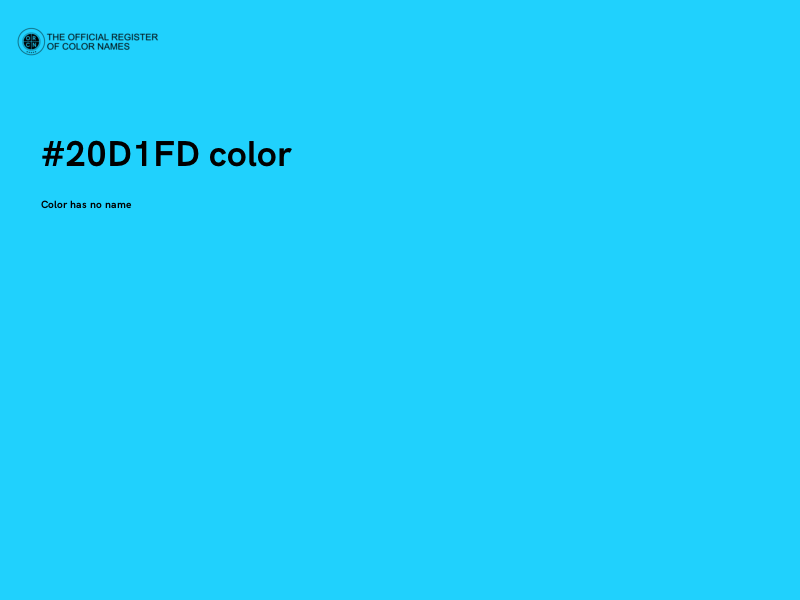 #20D1FD color image