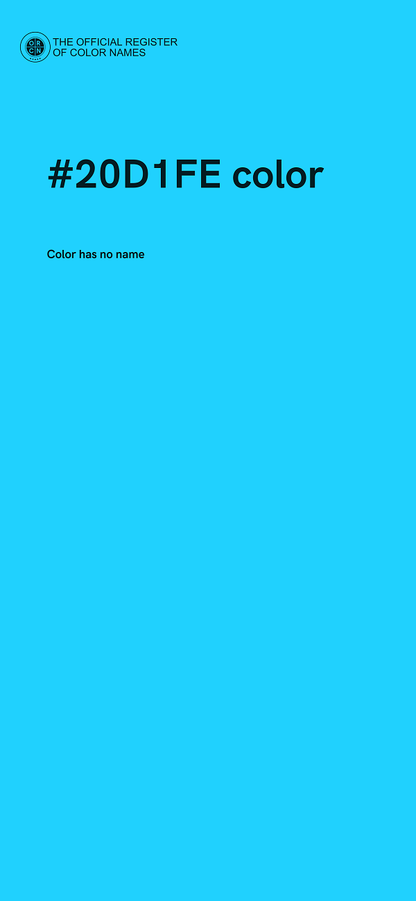 #20D1FE color image