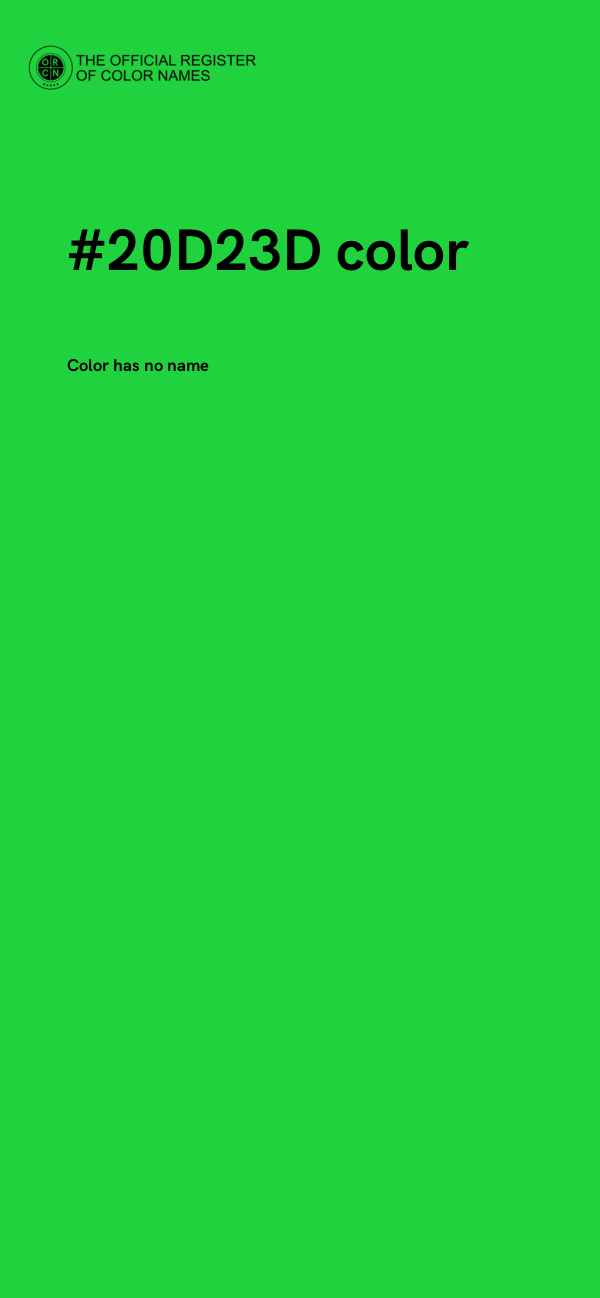 #20D23D color image