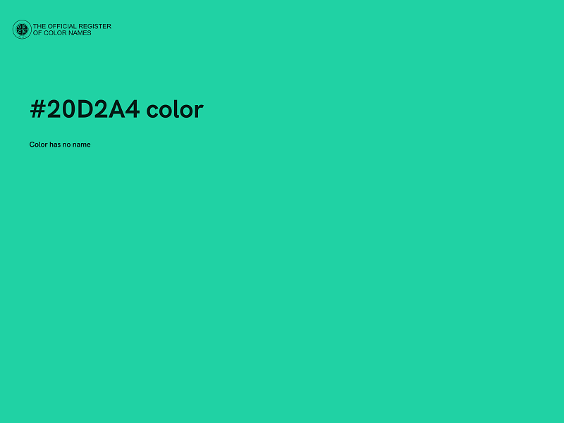 #20D2A4 color image