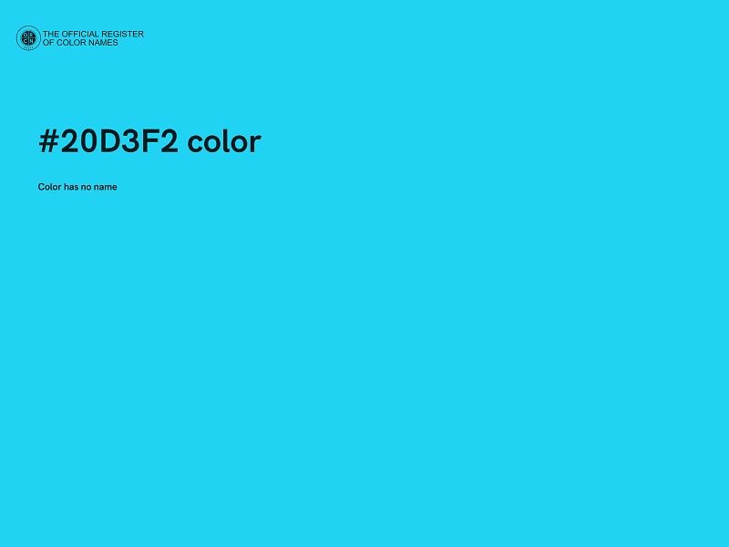 #20D3F2 color image