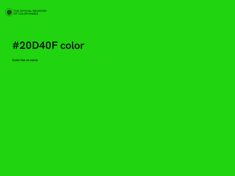 #20D40F color image