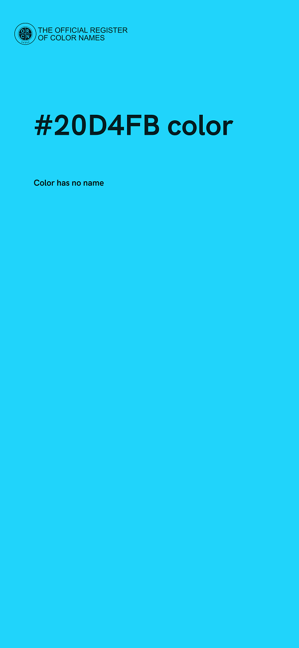 #20D4FB color image