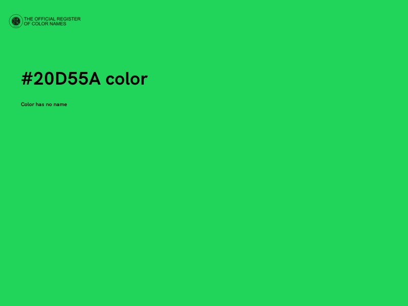 #20D55A color image
