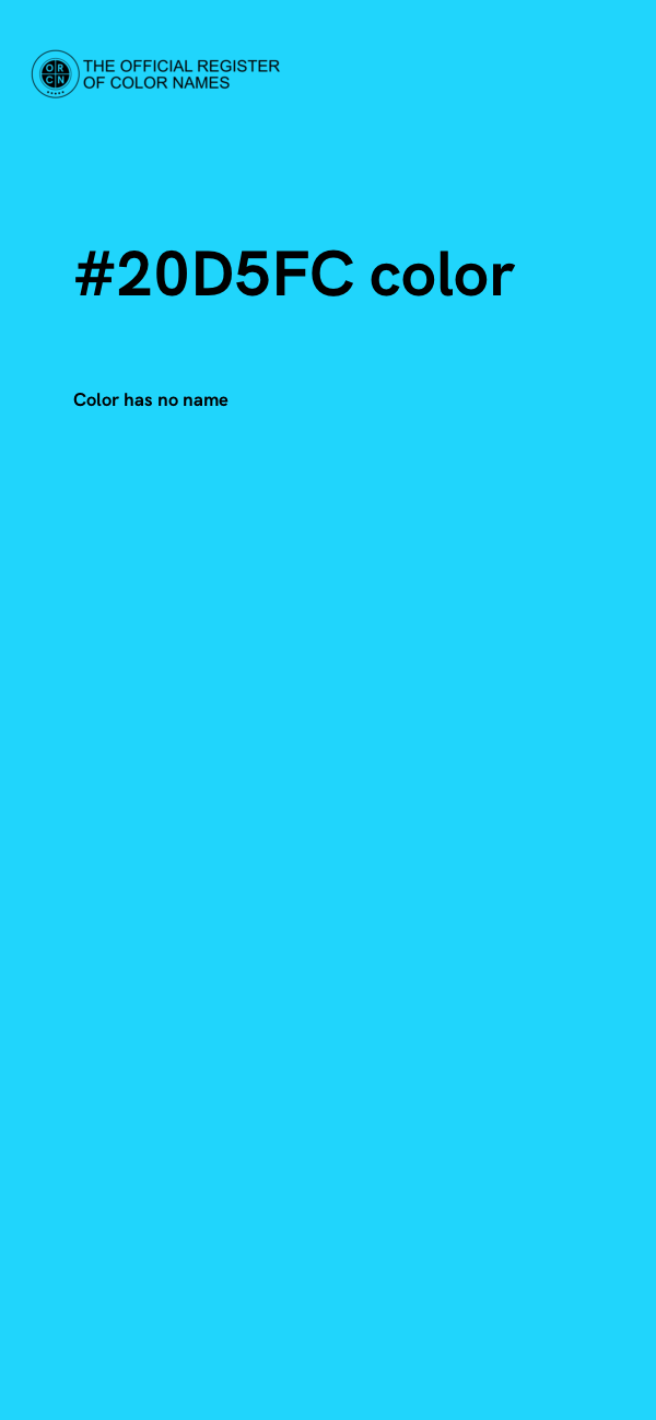 #20D5FC color image