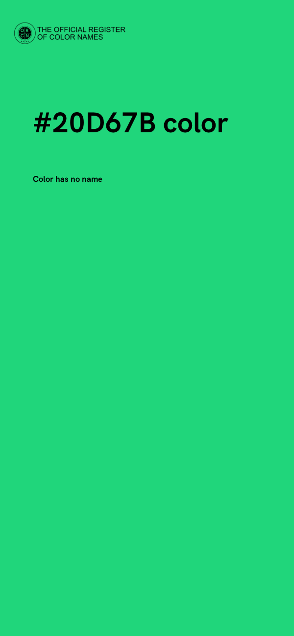 #20D67B color image