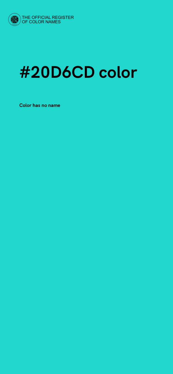 #20D6CD color image
