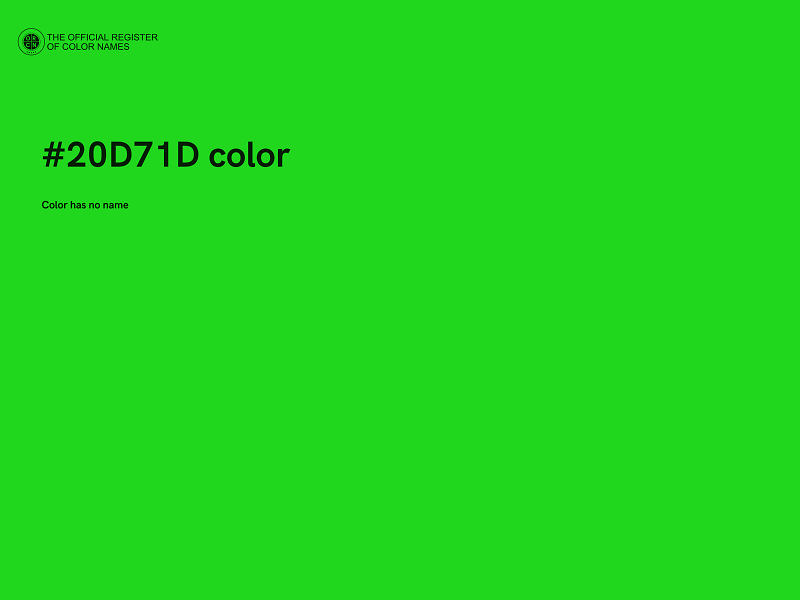 #20D71D color image