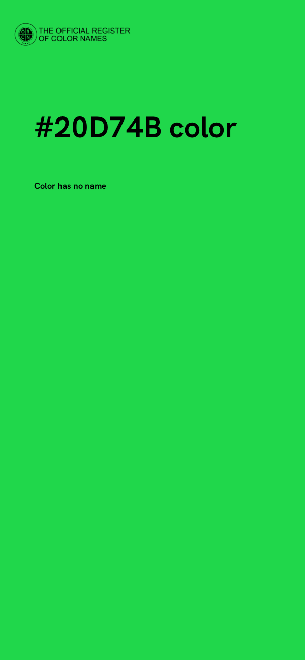 #20D74B color image