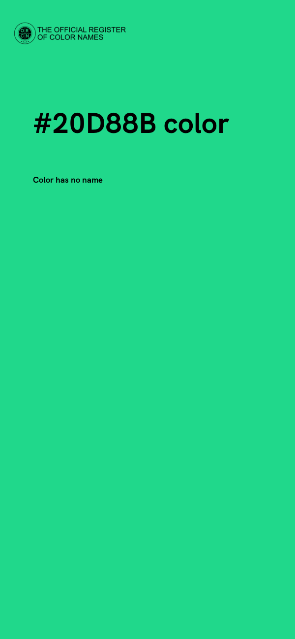#20D88B color image
