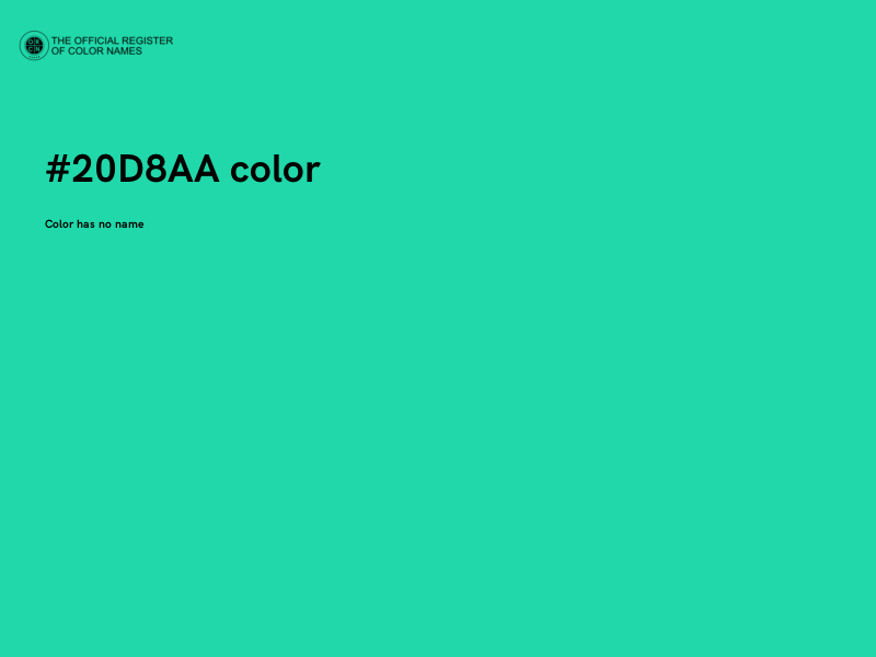 #20D8AA color image