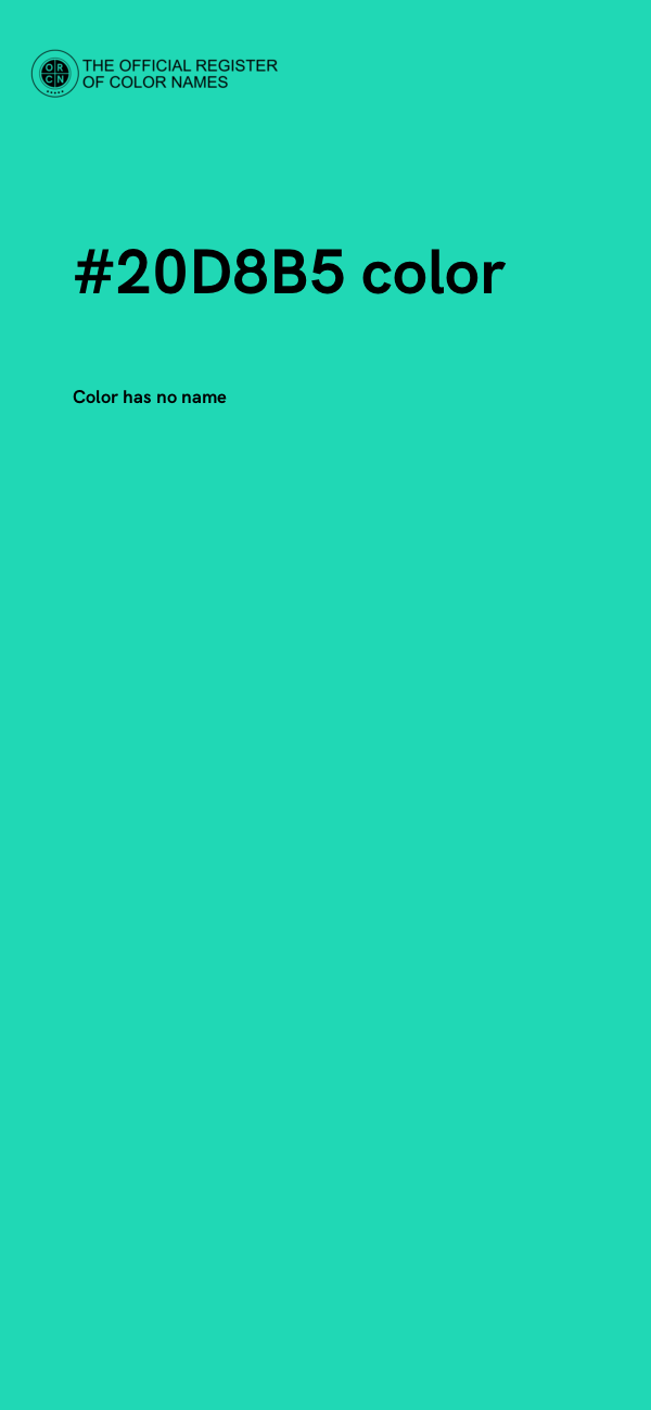 #20D8B5 color image