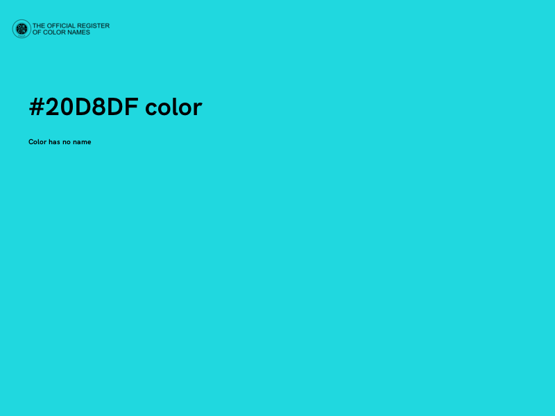 #20D8DF color image